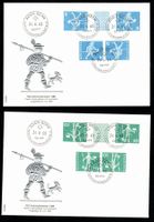 FDC Kehrdruck + Zwischensteg 1968 blanco, illustriert BERN