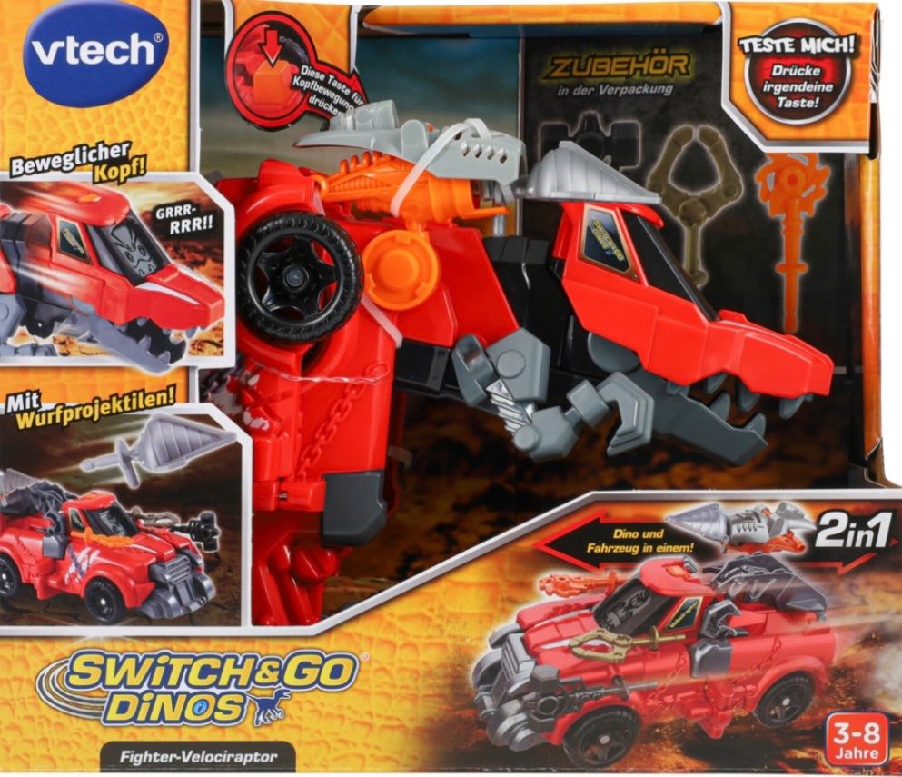 Vtech Giocattoli: Vtech Switch & Go Dinos, Dino/Auto Transformer – Usato da Zürich venduto da Lena.17 3