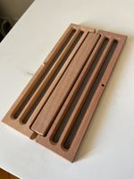 Stifteetui aus Holz (fast NEU, handgemacht, verschliessbar)