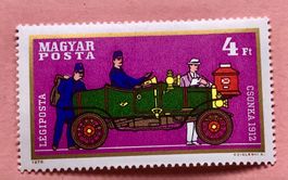 Briefmarken aus Ungarn Alte Autos UNGESTEMPELT 
