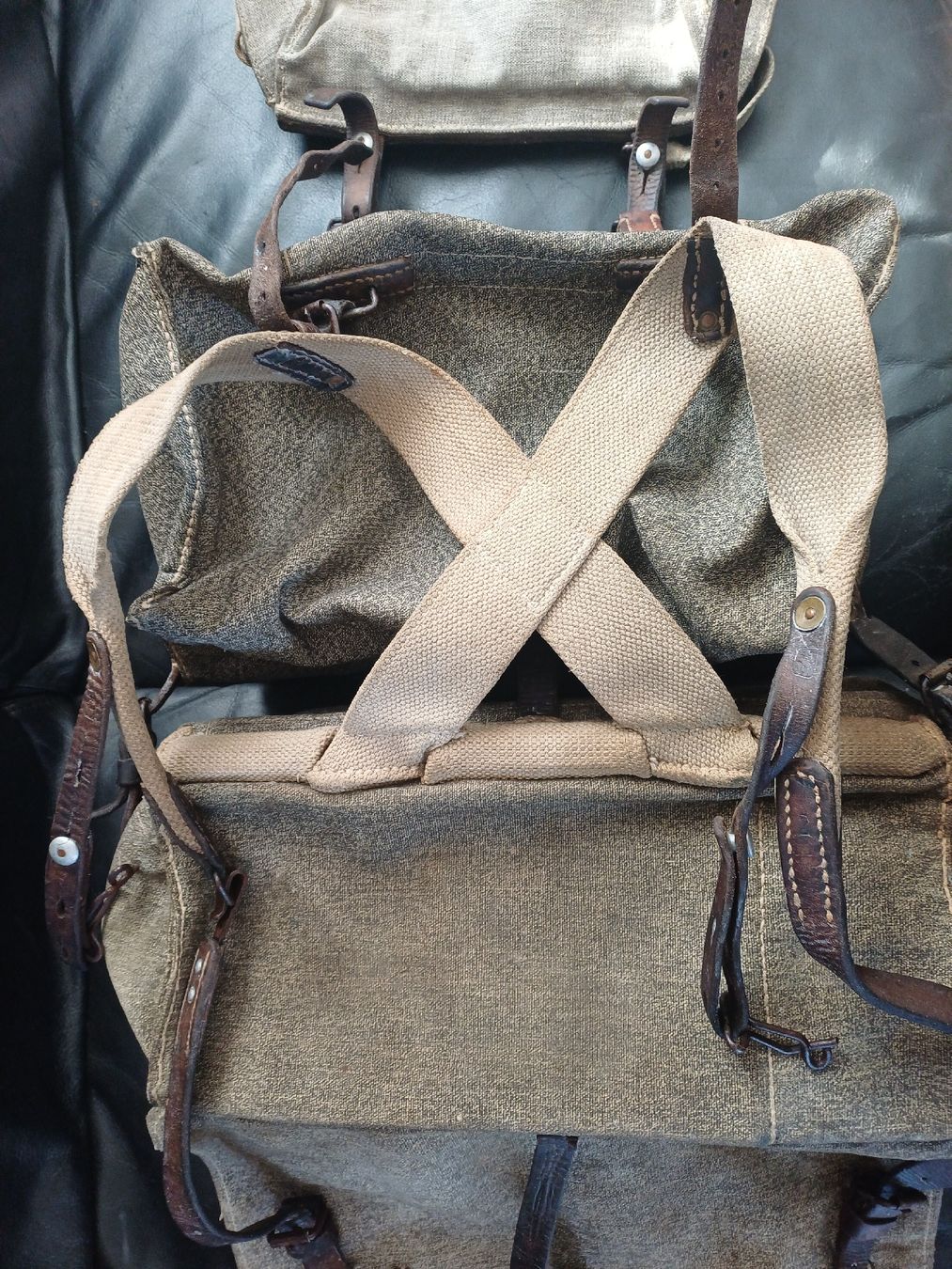 Schweizer Armee Zaini: Blachenrucksack Schweizer Armee ca 1920 – Usato da Ebersecken venduto da Napf08 2