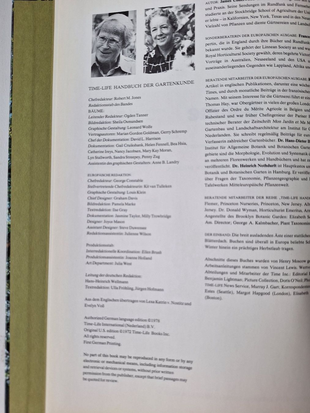 Livres: Bäume, Time-Life Handbuch der Gartenkunde – D'occasion à Zürich par t24_de 2
