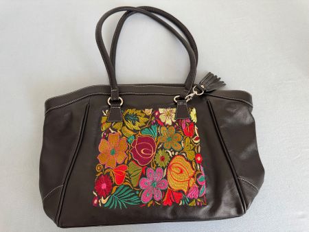 LEDERTASCHE, MEHRFARBIG, ECUADOR, GERÄUMIG, HINGUCKER
