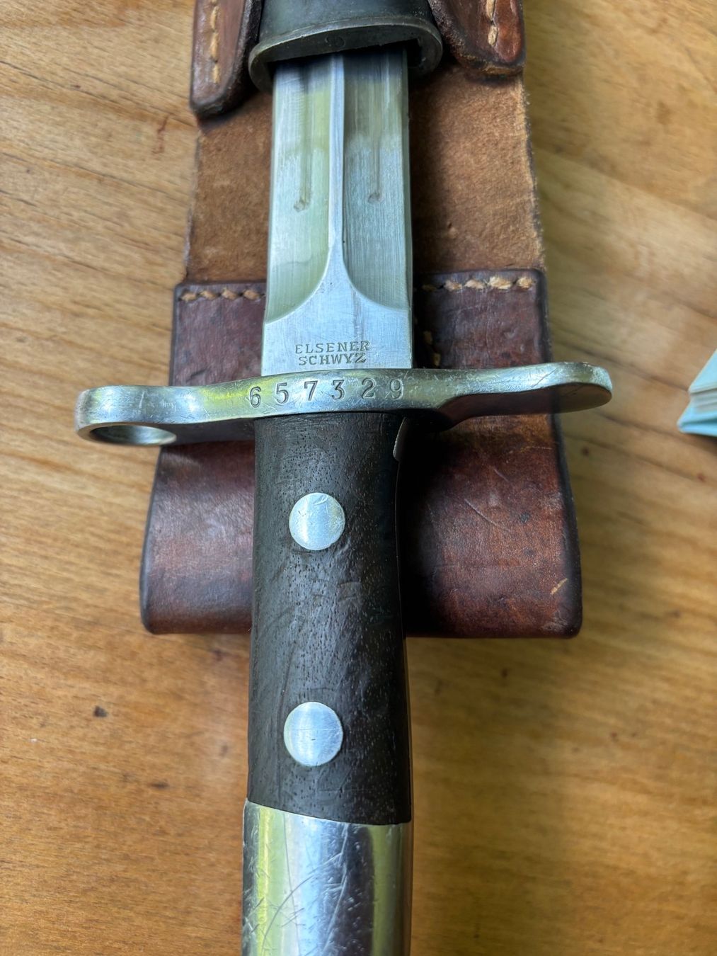 Schweizer Armee Armi bianche: Bajonett 1918, CH-Armee. Top-Zustand – Usato da Ennenda venduto da glarner58 3