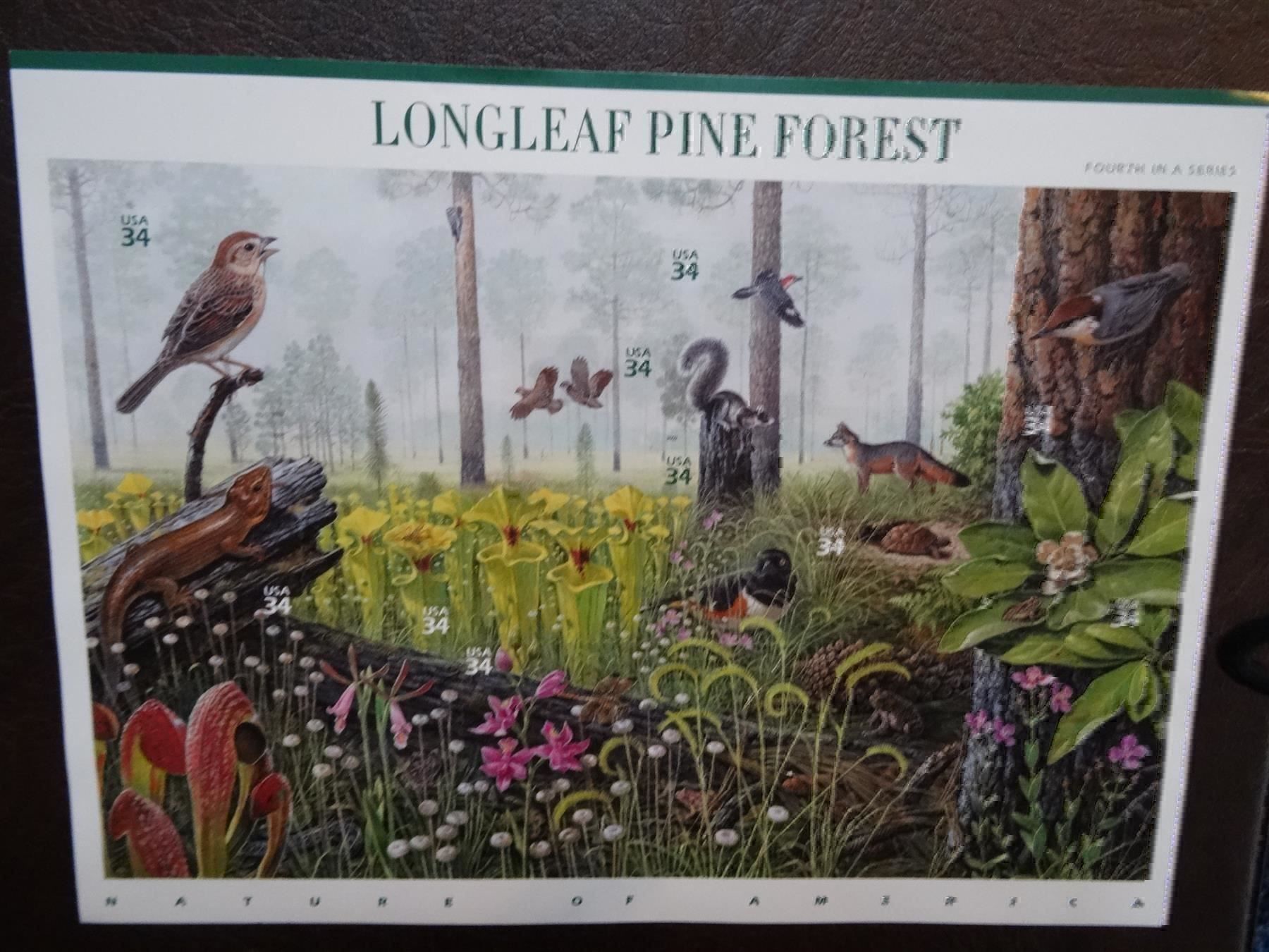Tutti i francobolli: 10 x US$ -.34 Longleaf Pine Forest 2001 – Nuovo (secondo la descrizione) da Lupfig venduto da Hubi64