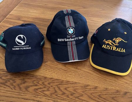 3x Vintage Formel 1 Caps neuwertig