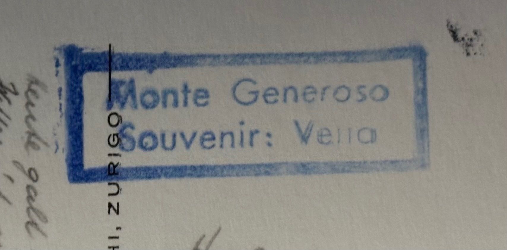 Cartoline postali: Monte Generoso, Stempel, Souvenir Vena ? – Usato da Frauenfeld venduto da Merk52 2