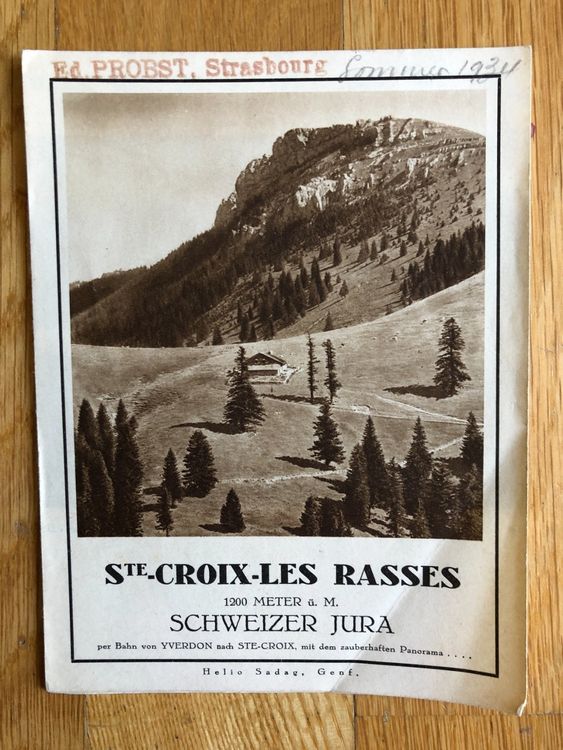 Ste. Croix – Les Rasses. Schweizer Jura. Panorama Jura-Kranz (Gebraucht ...