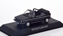 VW Golf I Cabriolet Phase I 1979-1987 schwarz mit Verdeck