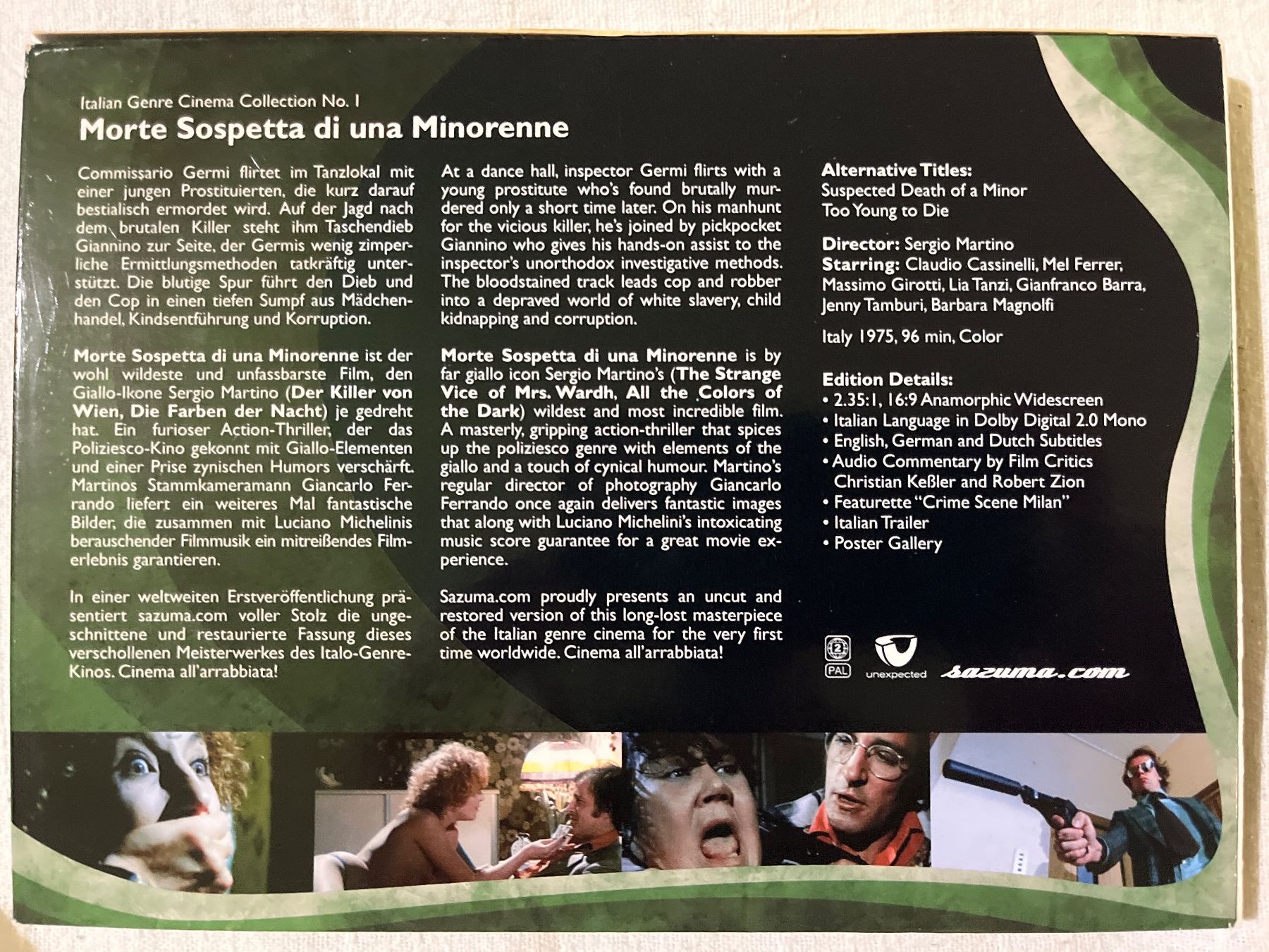 Tous les DVDs: Suspected Death of a Minor – D'occasion à Basel par patku79 1