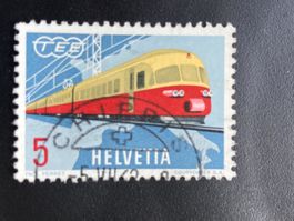 Schweiz 1962 TEE 5 Rp. Vollstempel CHIPPIS 5.VII.62