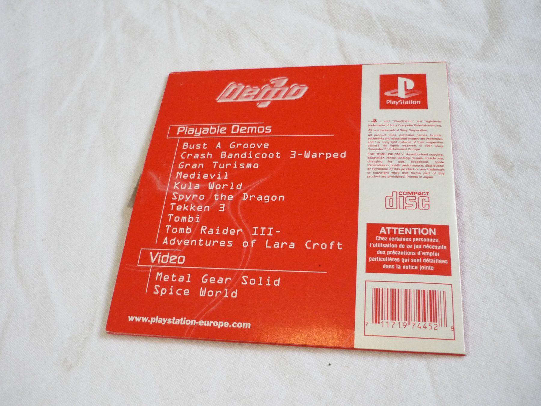 Sony Spiele: Sony PS1 Playstation 1 Game - Demo 1 – Gebraucht aus Beringen von Flatretriever 1