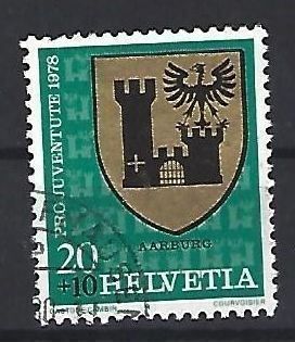 Tutti i francobolli: 1978 - Gemeindewappen - Aarburg – Usato da Schaffhausen venduto da poststamp
