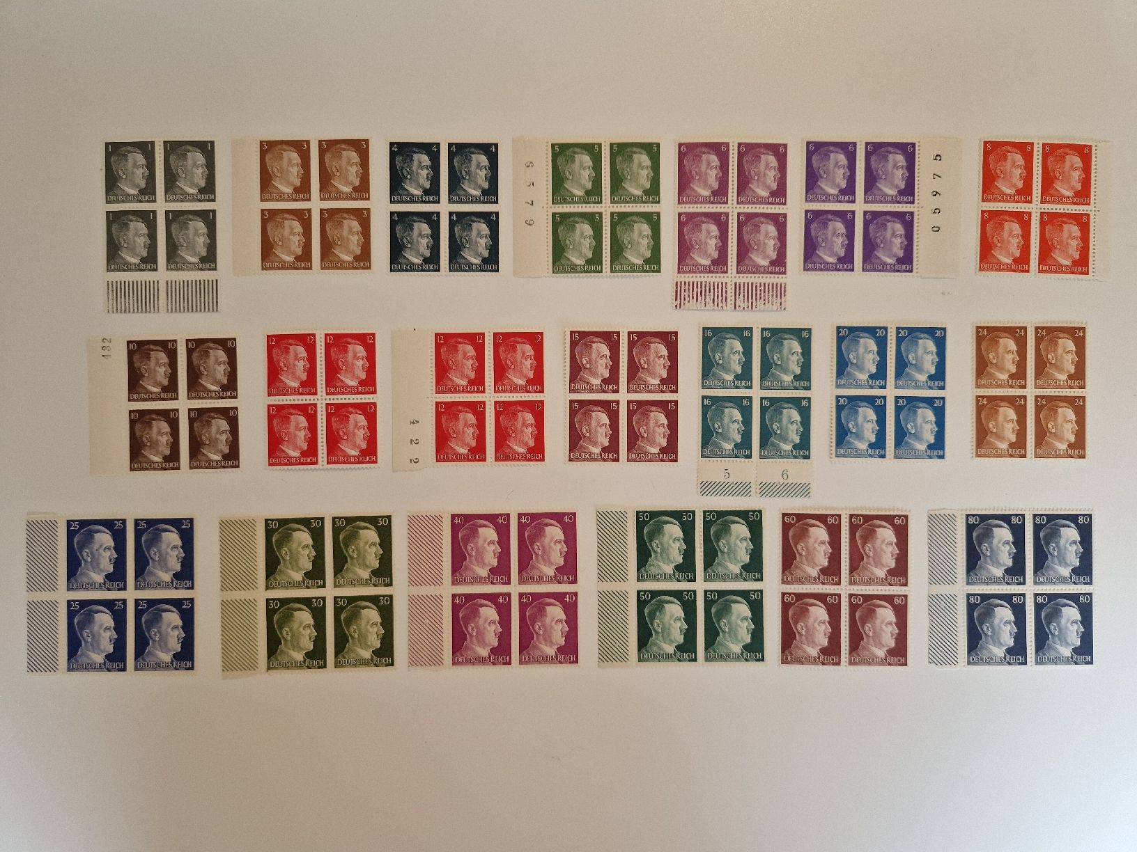 Tutti i francobolli: Deutsches Reich Adolf Hitler Blöcke Set postfrisch 1941 – Nuovo (secondo la descrizione) da St. Gallen venduto da Enrico_SG