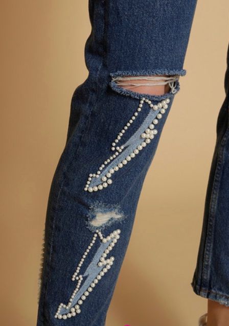 Sandro Jeans: Sandro Jeans mit Perlen – Nuovo e nell'imballaggio originale da Luzern venduto da AM2nd 3