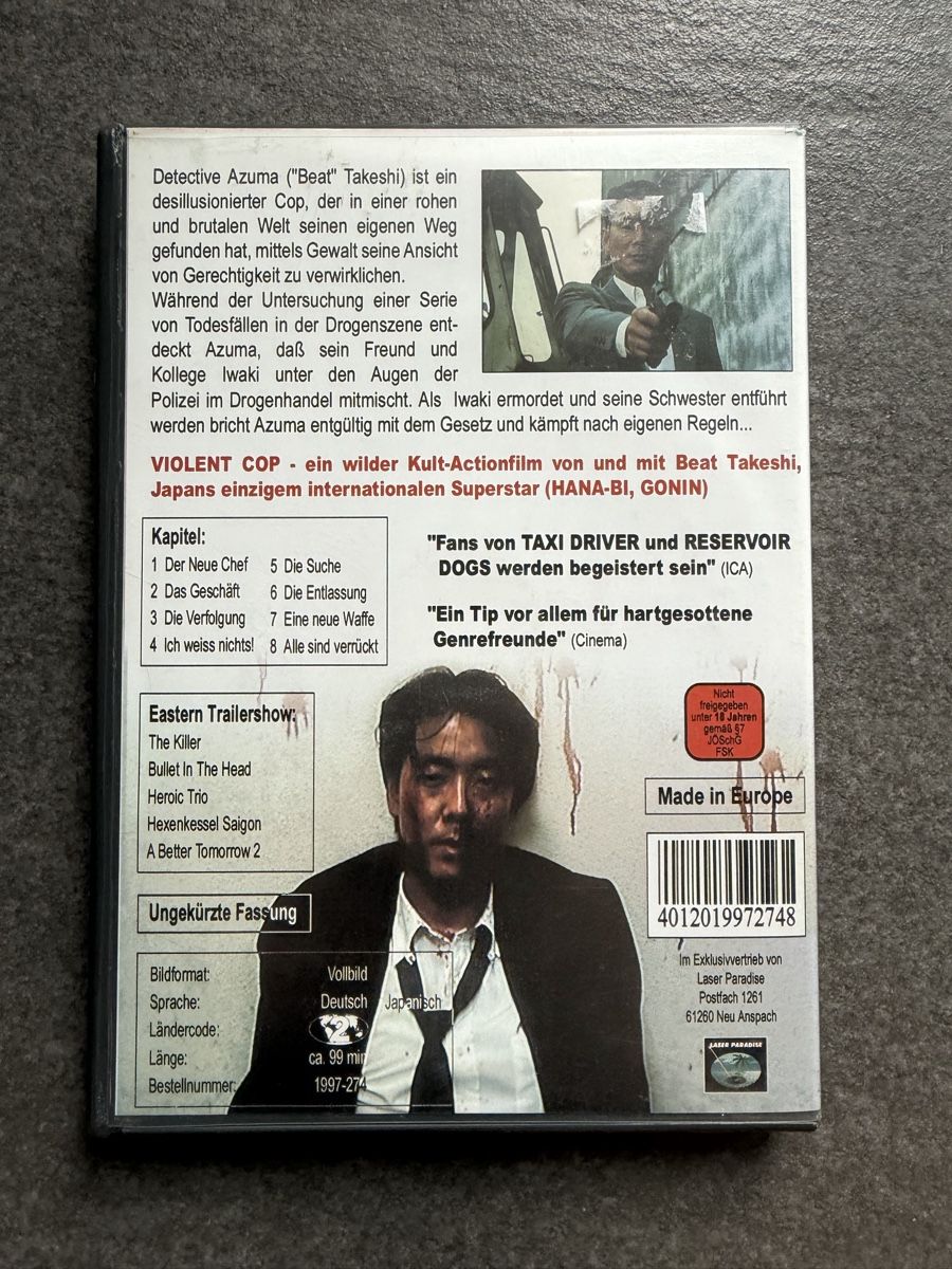Alle DVDs: Violent Cop DVD Eastern Edition – Gebraucht aus Zürich von cENS0R 1