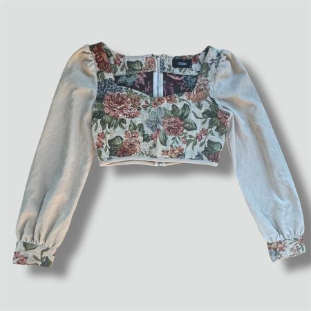 Cider vintage floral women’s summer top y2k Sommerstrick