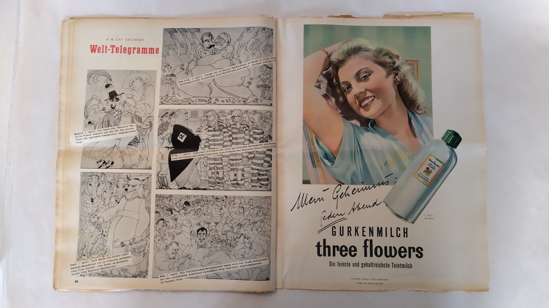 Riviste & Magazine: sie + er 1950 / Gefaltet ab Fr. 8.- / Mode Sondernummer – Usato da Bellach venduto da JingleJerry 6