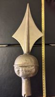 Antiker Messing Lanzen-Finial ca. 40cm (Flaggenstock-Spitze)
