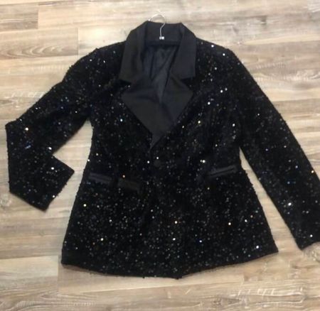 Super schöner, edler Samt-Pailletten Blazer! Neu!