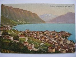 AK  Montreux et les Dents du Midi