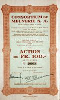 Consortium de Meunerie SA, Genève - 1927