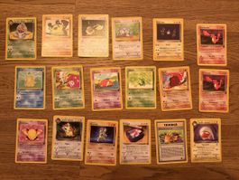 16 Pokemon Sammelkarten Set diverse Karten gebraucht