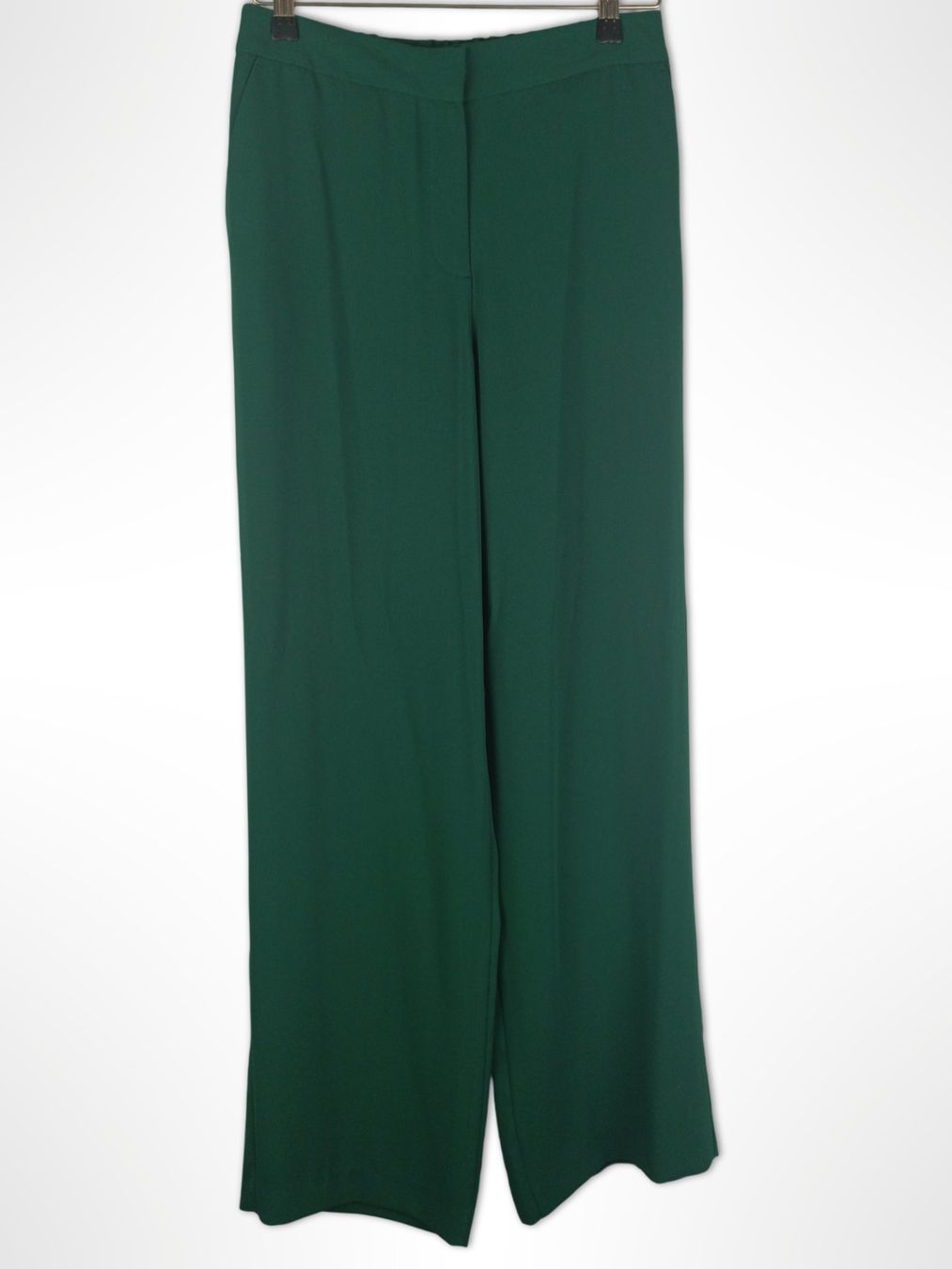 Zara Pantaloni: ZARA Chiffonhose dunkelgrün Gr. S – Usato da Suhr venduto da Restwert_Suhr