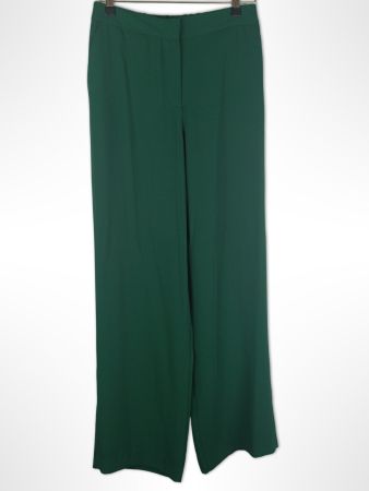 ZARA Chiffonhose dunkelgrün Gr. S