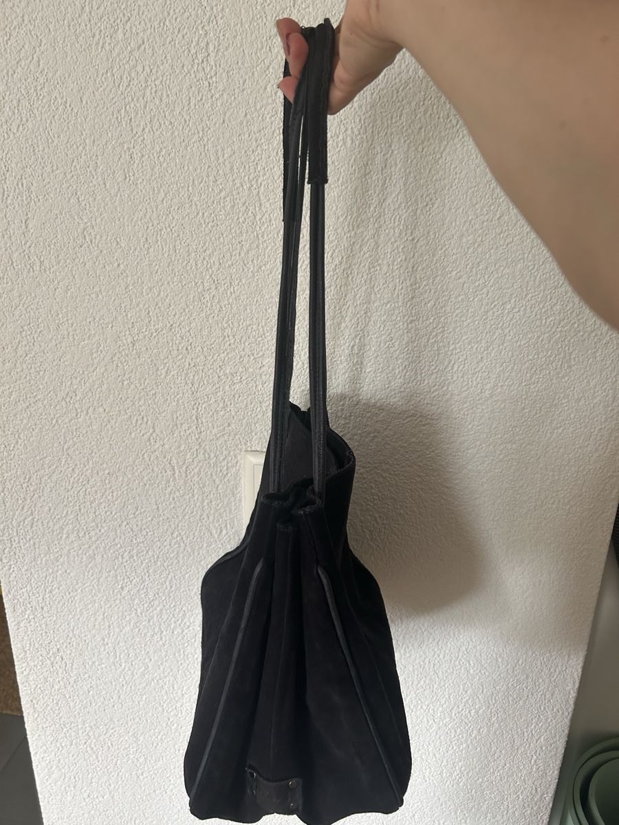 Mjus Borse da donna: Dunkelblaue Wildledertasche von Mjus – Usato da Aarberg venduto da lep_qc92 7