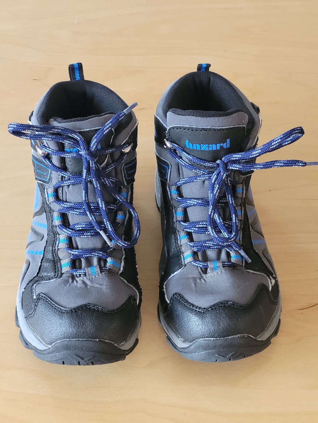 Scarpe per ragazzi: Kinder Wanderschuhe Hazard mit Amitex schwarz-blau Gr. 35 – Usato da Wiesendangen venduto da samoalk 2
