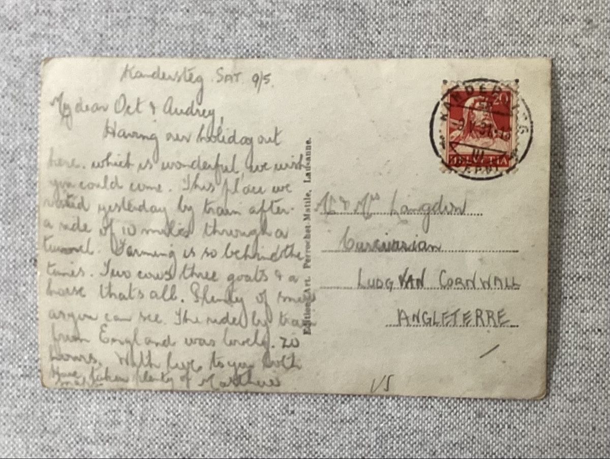 Cartoline postali: Ferden/Kippel  Lötschental um 1930 – Usato da Reinach BL venduto da Linda013 1