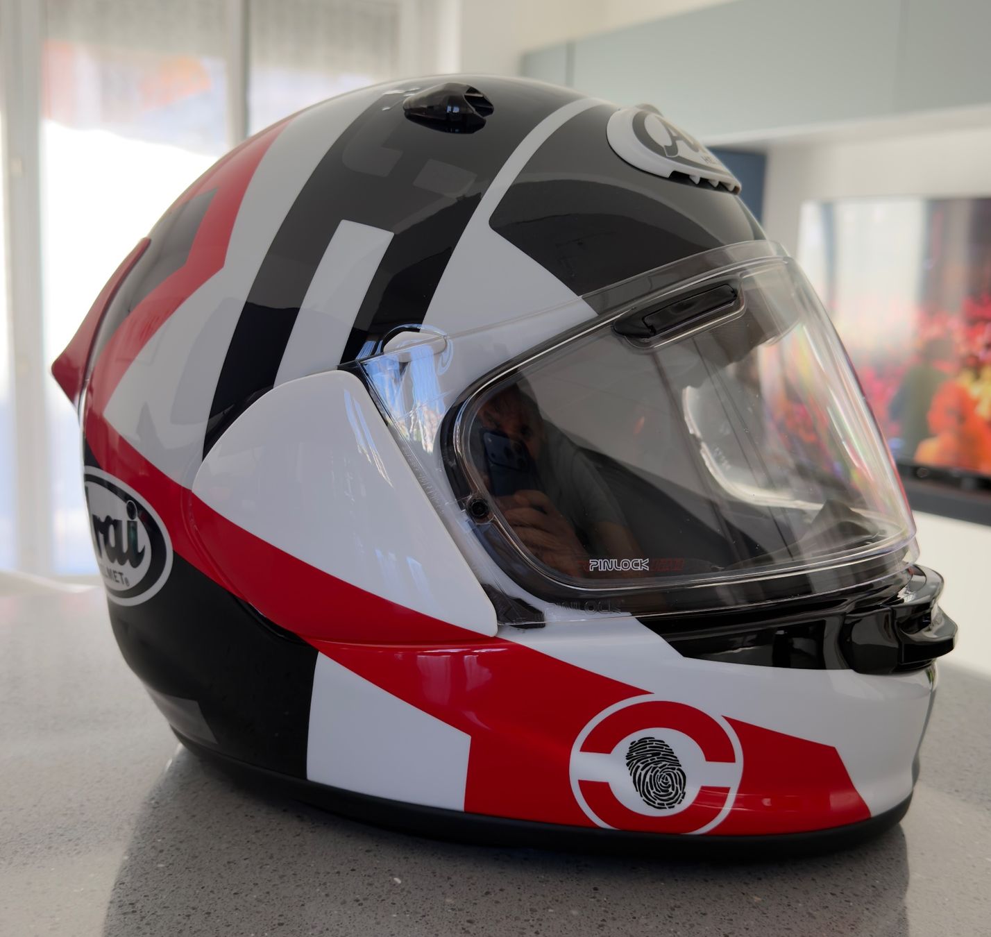 Arai Caschi & visiere: Casco Arai Quantic Space Red - taglia M – Usato da Lugano venduto da mp3_ll56 1