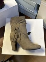 Wildleder Stiefeletten mit Fransen, Gr. 36, Herbst-Look!
