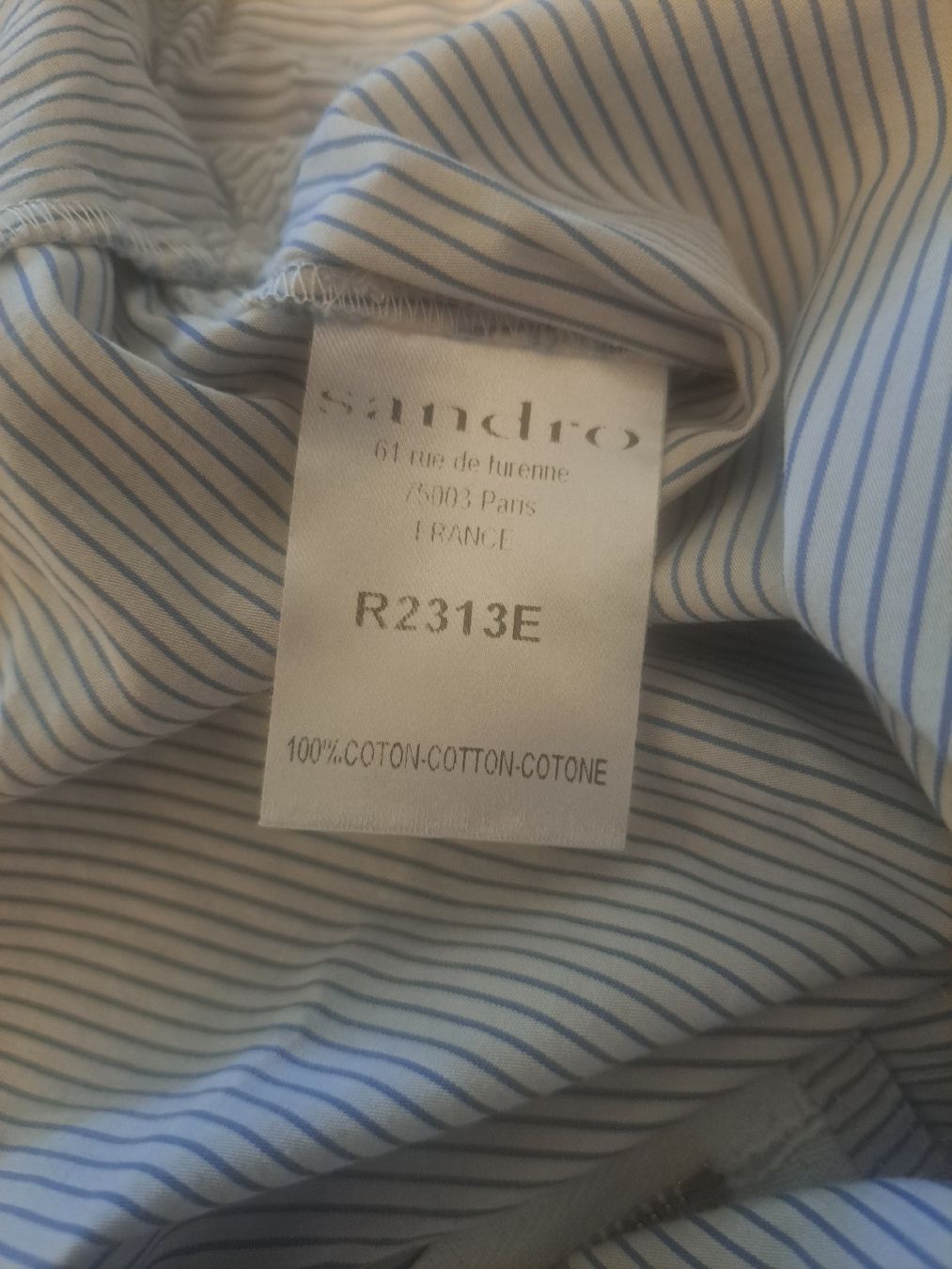 Sandro Vestiti: Robe Sandro sans manches, rayée bleu et blanc, taille 3 – Usato da Chêne-Bourg venduto da mar_p5n7 6