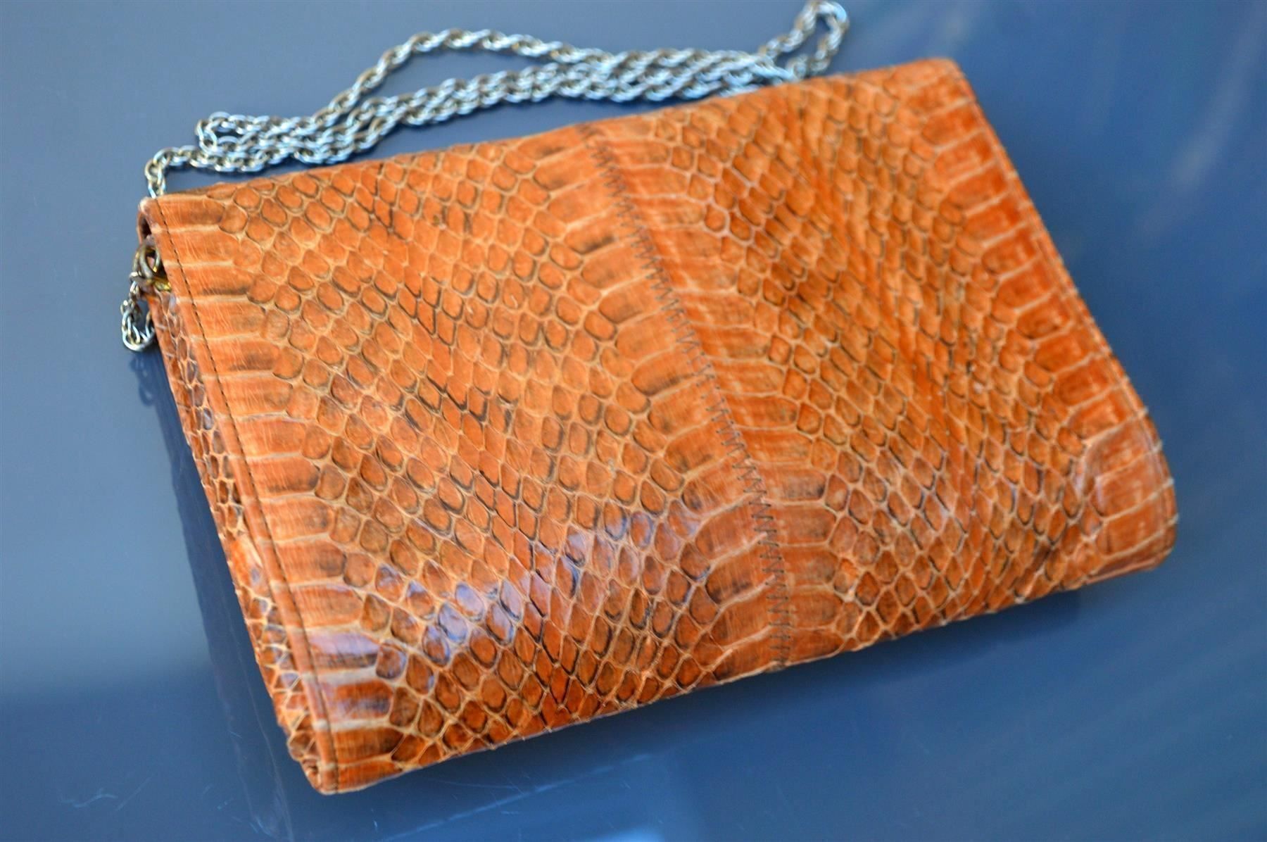 Taschen für Damen: Sac cuir de serpent Tasche Schlangenlede – Gebraucht aus Collonges von Auganien 6
