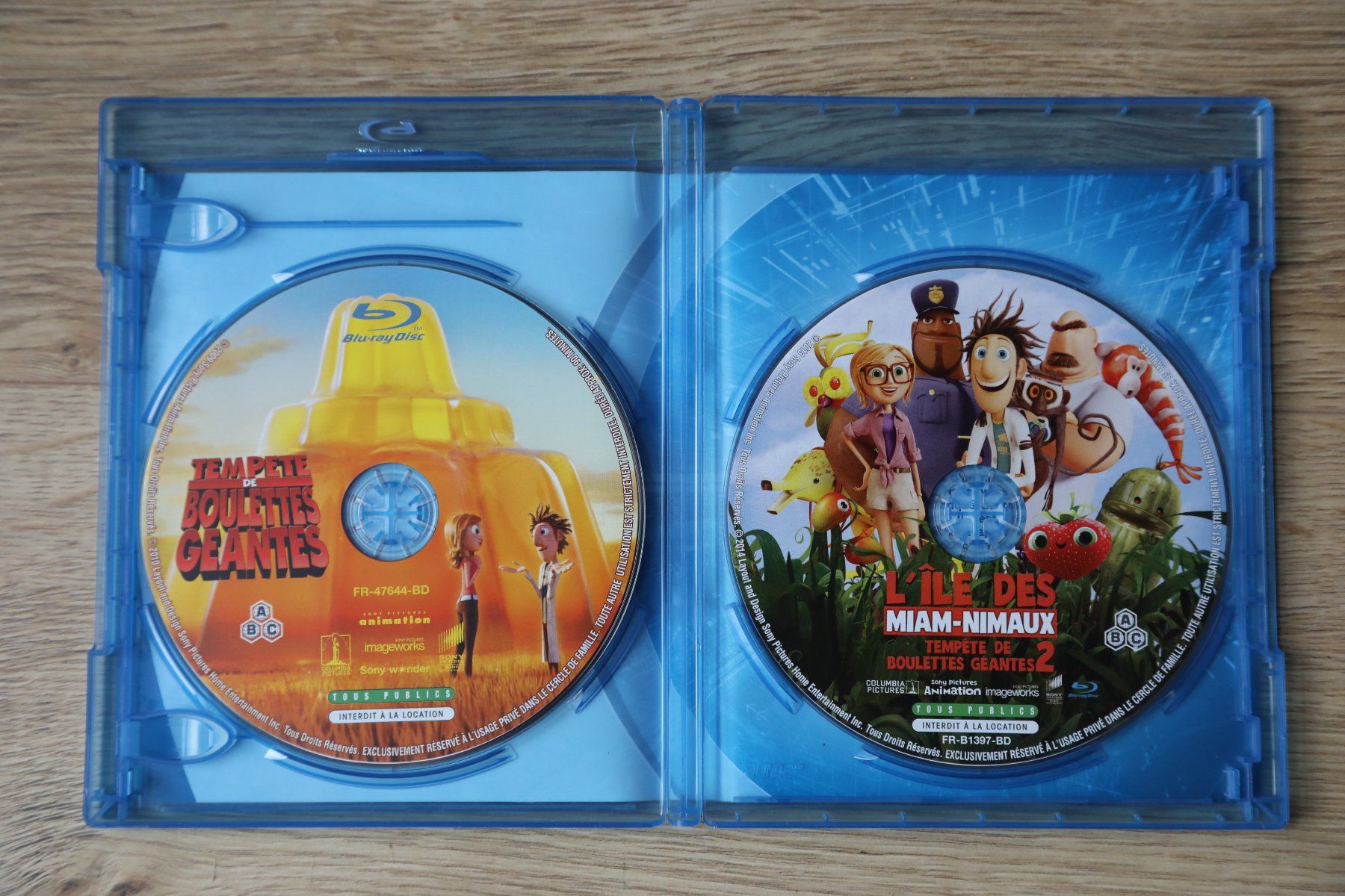Tutti i DVDs: Coffret 2 Blu-rays TEMPÊTE DE BOULETTES GÉANTES   1 et  2 – Usato da Porrentruy venduto da tupatup 2