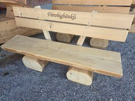 Feierabendbank aus Tannenholz