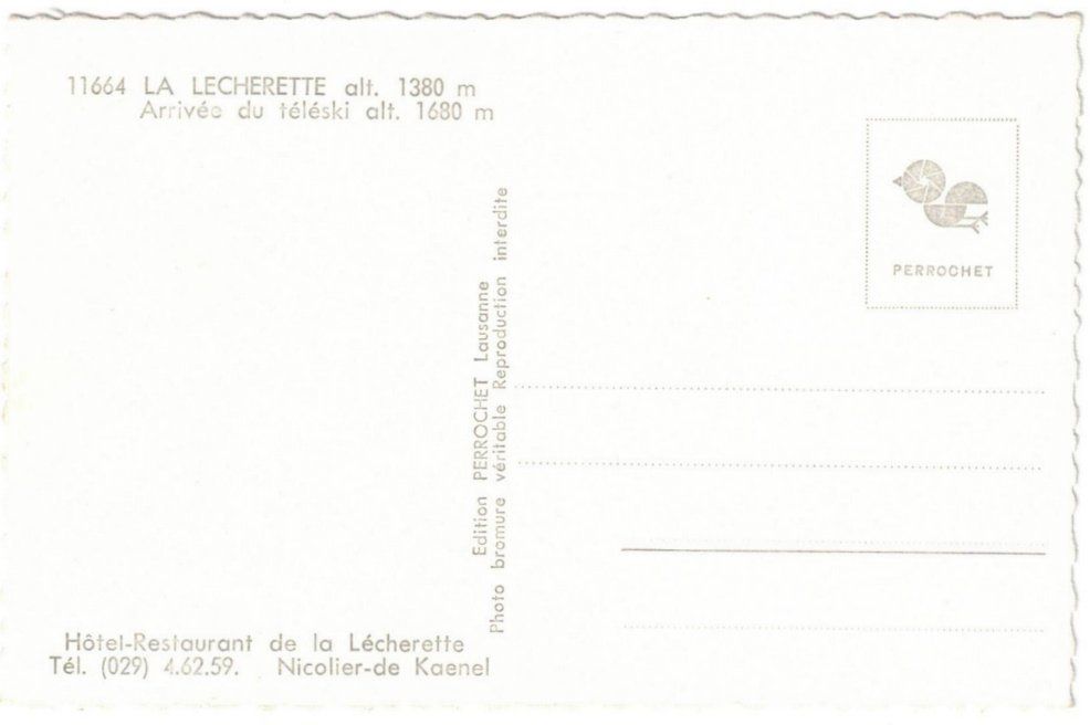 Cartoline postali: Col des Mosses -  Skilift – Usato da Binningen venduto da Mountainrider 1