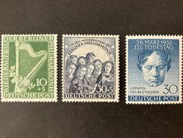 Berlin 1950/52, Mi 72-73,87, **, KP 185.--