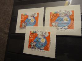 3er Set Coccolino Briefmarken 2X VOLL-ET , 1X ECK-ET