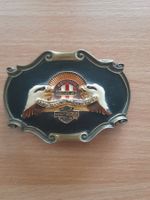Boucle de ceinture Harley Davidson double tête d'aigle