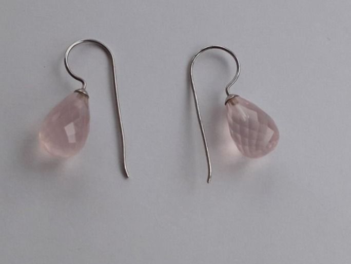 Orecchini pendenti & Orecchini a lobo: Elegante Ohrhänger mit Rosenquarz . – Nuovo (secondo la descrizione) da Winistorf venduto da acreativ 1