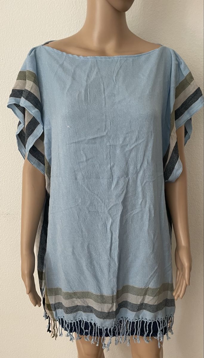 Kleider: Leichtes Kleid hellblau gestreifte, neu – Neu und originalverpackt aus Au ZH von Jaggy4 1