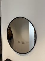 Spiegel Schwarz rund 80cm