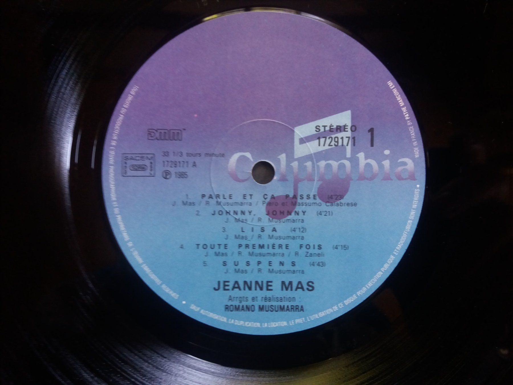 Schallplatten: LP (Jeanne Mas) – Gebraucht aus Meyrin von toutatis 4