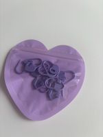 10 lila Maschenmarkierer für Stricken & Häkeln