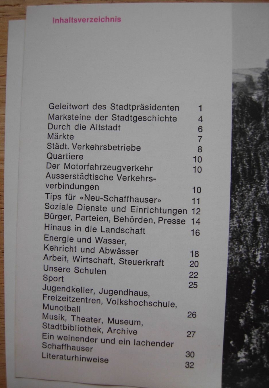 Documenti: Willkommen in Schaffhausen - Broschüre – Usato da Dübendorf venduto da rumpumpel 4