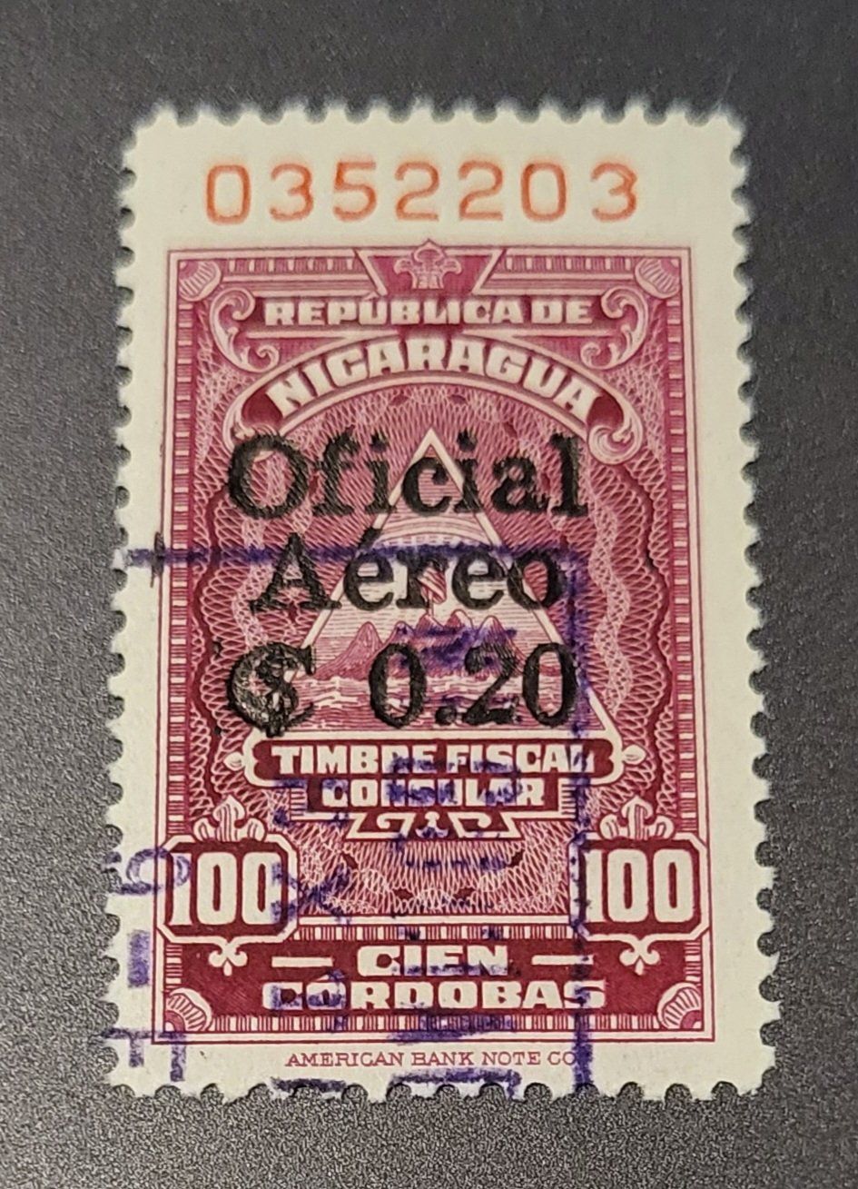 Tutti i francobolli: Nicaragua 1961 briefmarke – Usato da St Gallen venduto da Stampsalshobby