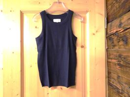 Uni blaues Basic rippen Top von Velvet Gr. L - 426225